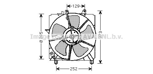 AVA QUALITY COOLING Вентилятор, охлаждение двигателя TO7518